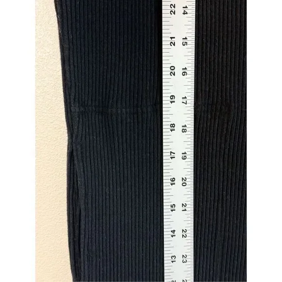 Free People Beach Black Cotton Short Sleeve Midi V-Neck Dress Women’s Small - Picture 11 of 13